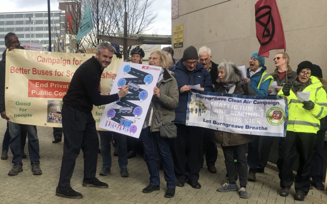 Campaigners rally for better bus services in South Yorkshire