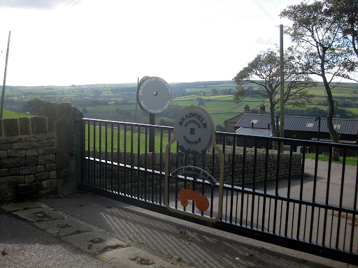 Alt text - Bradfield Brewery, Sheffield front gate and surroundings