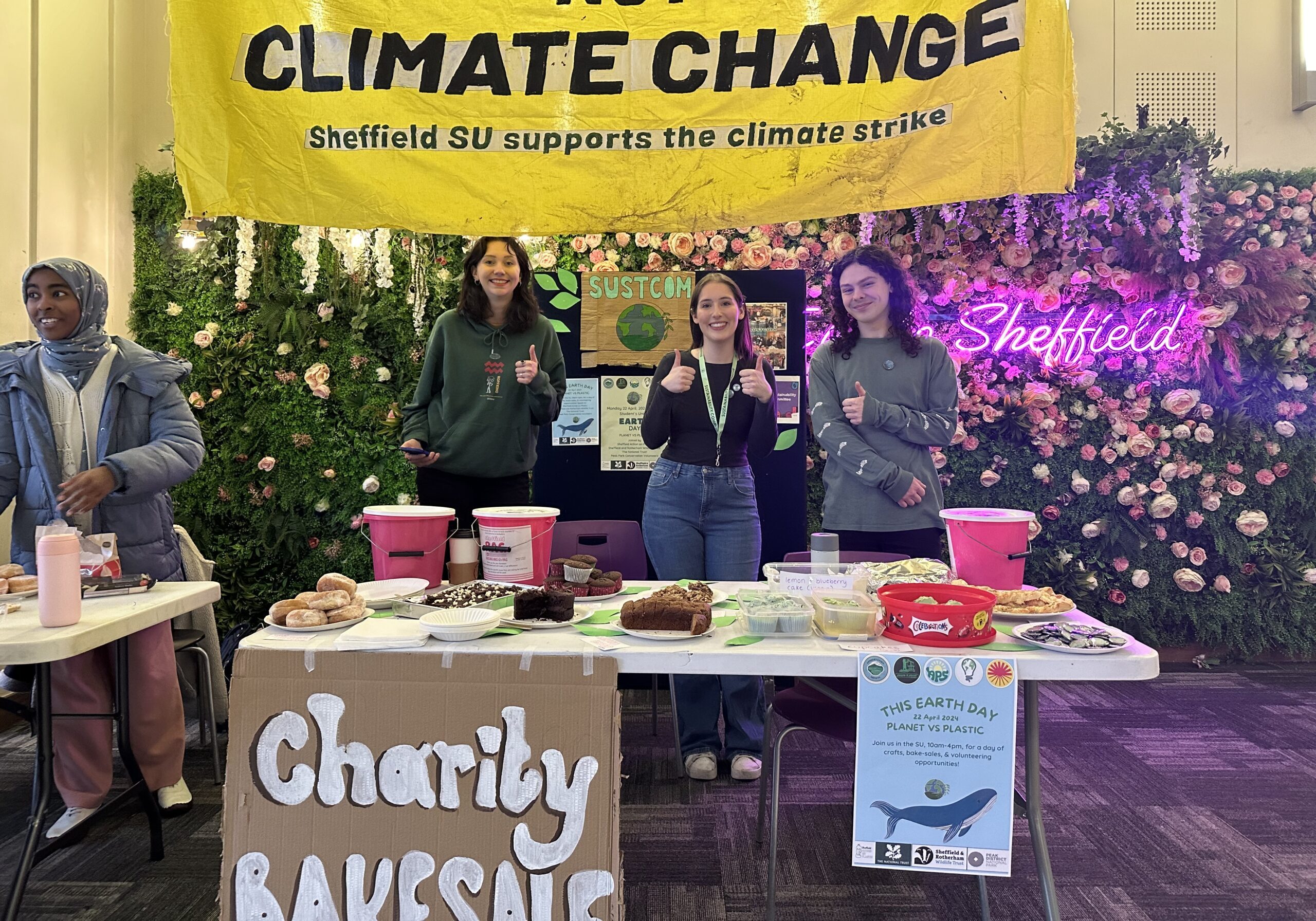 University of Sheffield Sustainability Committee at the Earth Day Bake Sale