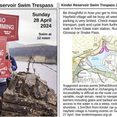 Mass trespass to defend right to swim at Kinder Reservoir