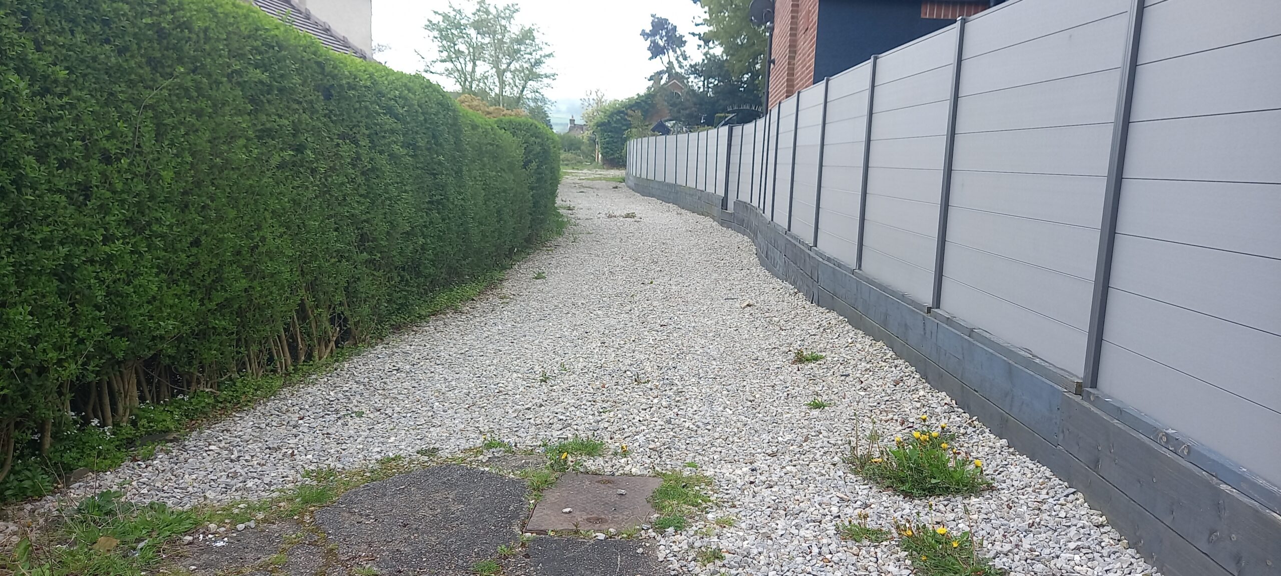 Driveway of the proposed development site