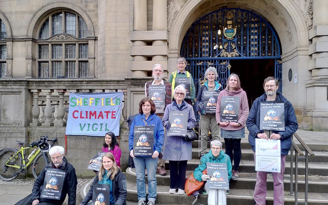 “What’s needed is not pledges but action” Sheffield Climate Vigil activists vent frustration over inaction