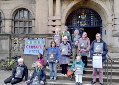 “What’s needed is not pledges but action” Sheffield Climate Vigil activists vent frustration over inaction