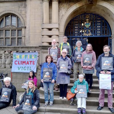 “What’s needed is not pledges but action” Sheffield Climate Vigil activists vent frustration over inaction