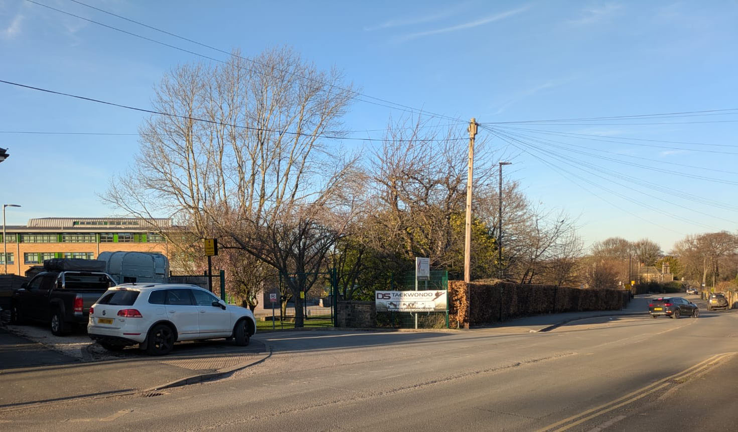 picture of the road outside Forge Valley School