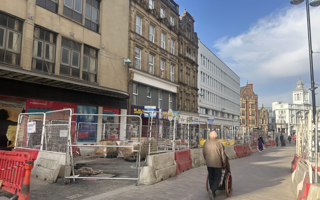 Anger over ongoing Sheffield city centre construction