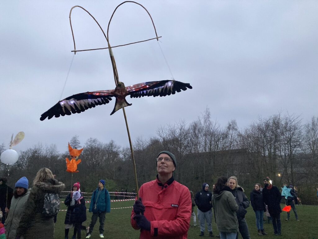 Sharrow Lantern Carnival bird in air