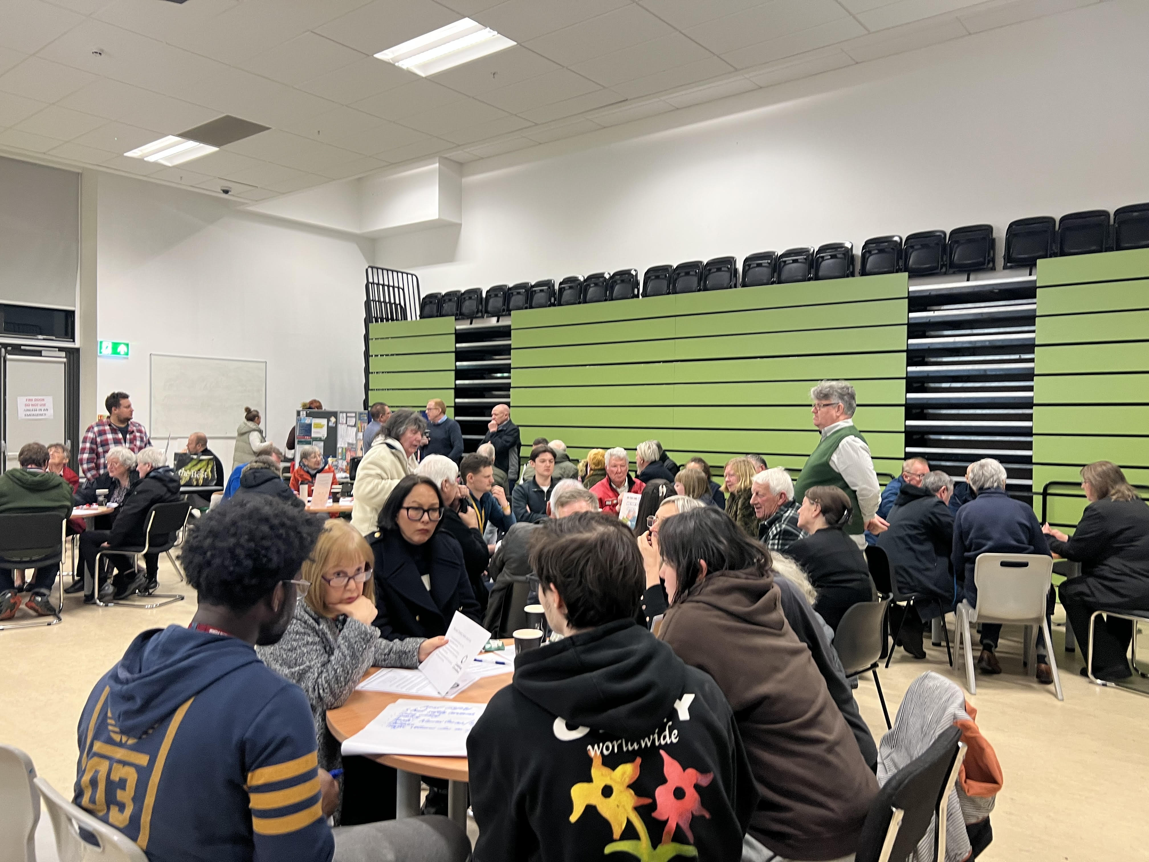 Picture shows students speaking at a Sheffield City Council meeting