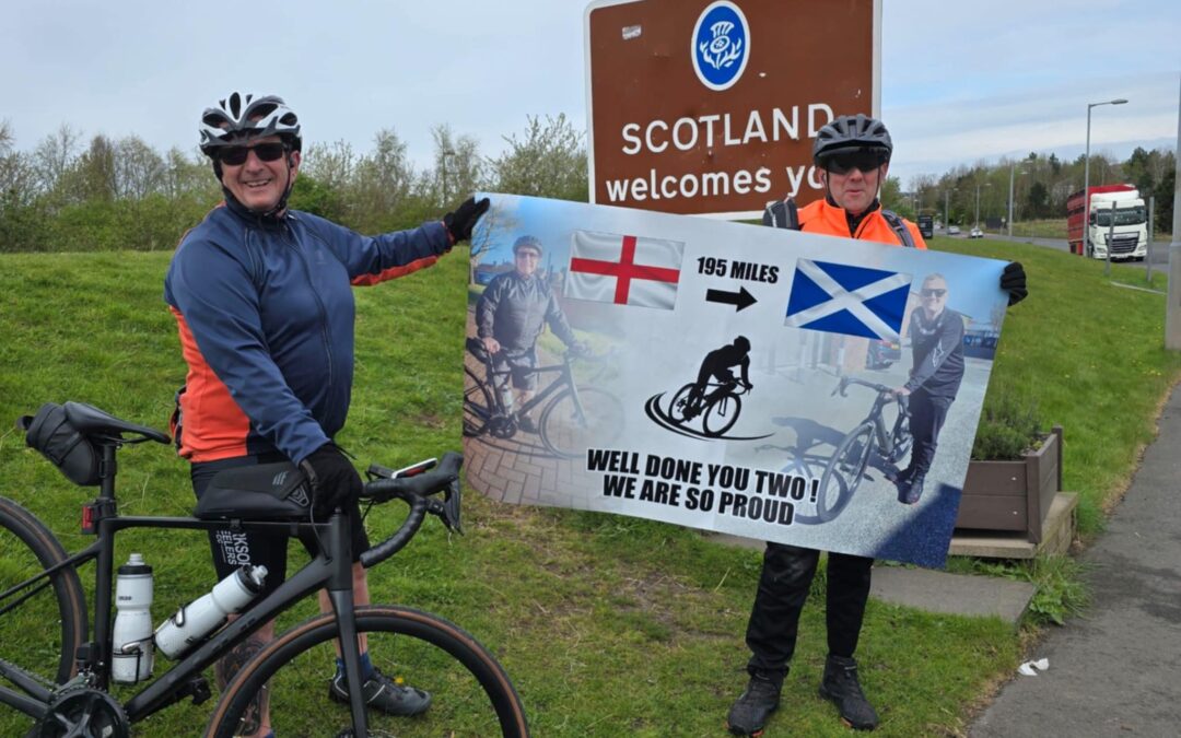 Men cycle 195 miles in 17 hours to raise money for Dementia UK