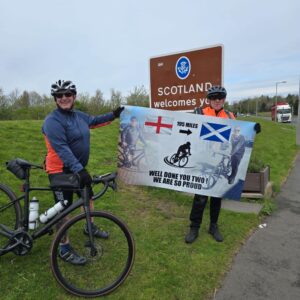 Men cycle 195 miles in 17 hours to raise money for Dementia UK