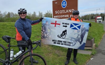 Men cycle 195 miles in 17 hours to raise money for Dementia UK