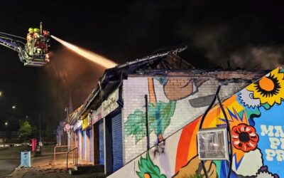 Suspected arson destroys three independent businesses