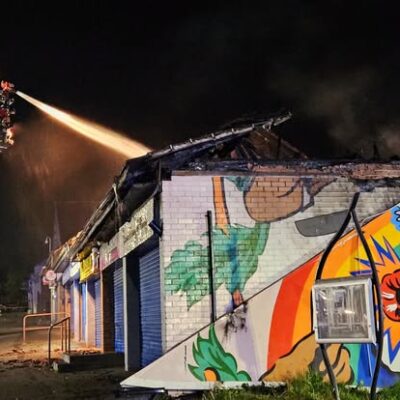 Suspected arson destroys three independent businesses
