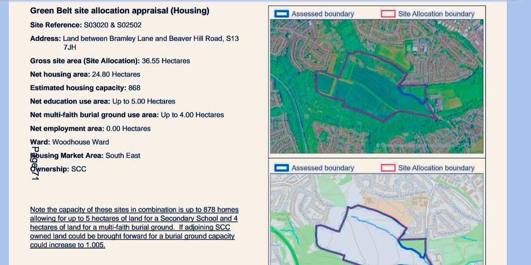Council’s plans for the largest loss of protected Green Belt Land to date leaves Sheffield residents “devastated”