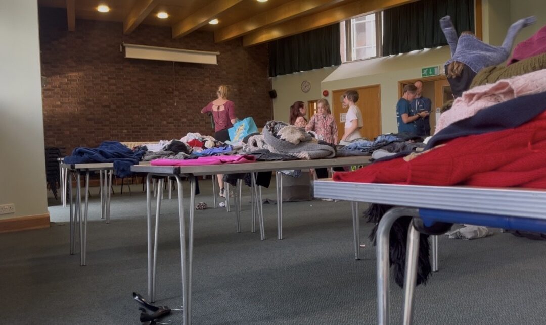 Watch: Clothes swap aids struggling families