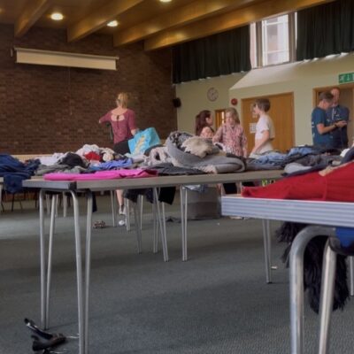 Watch: Clothes swap aids struggling families