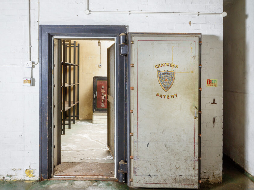the interior of the s1 artspace that is currently going through repair work