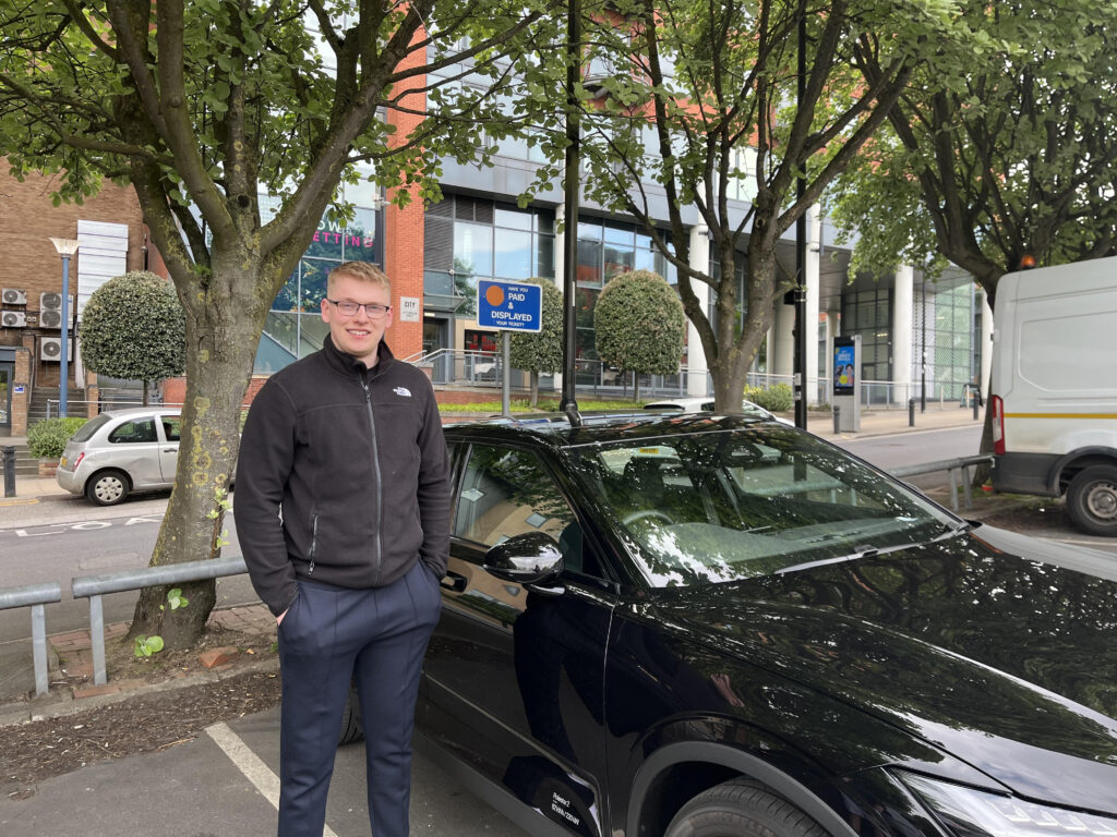 Tom Thurston, owner of ultra-low emission vechile