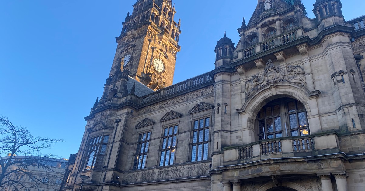 The Sheffield City Town Hall, Peace Gardens