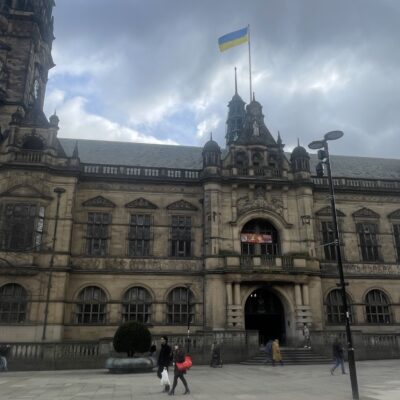 Flying the flag for Ukraine as Sheffield shows solidarity