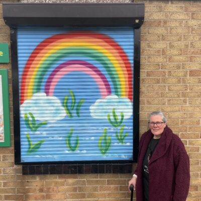 Community pantry’s shutters receive glow up