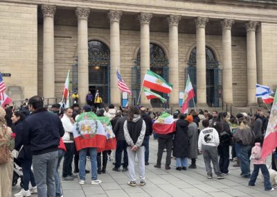 Sheffield Iranians continue celebrations following the death of Ali Khamenei