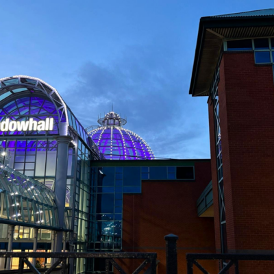 Meadowhall lights up in purple to raise awareness for eating disorders and rare diseases