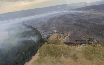 Road reopens near Snake Pass after wildfire tears through Peak District moorland