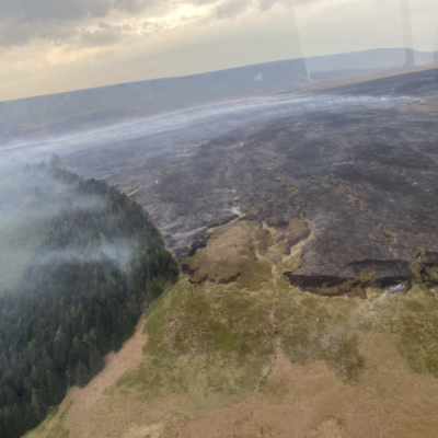 Road reopens near Snake Pass after wildfire tears through Peak District moorland