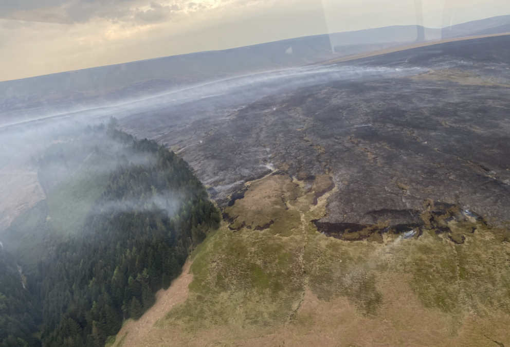 Road reopens near Snake Pass after wildfire tears through Peak District moorland